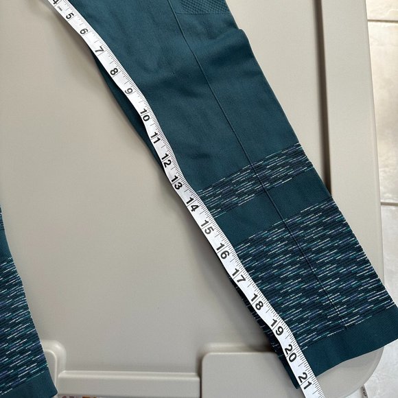 Jilla Leggings Wanderer 7/8 Compression Tights Teal Active Yoga Workout SMALL - Picture 7 of 7